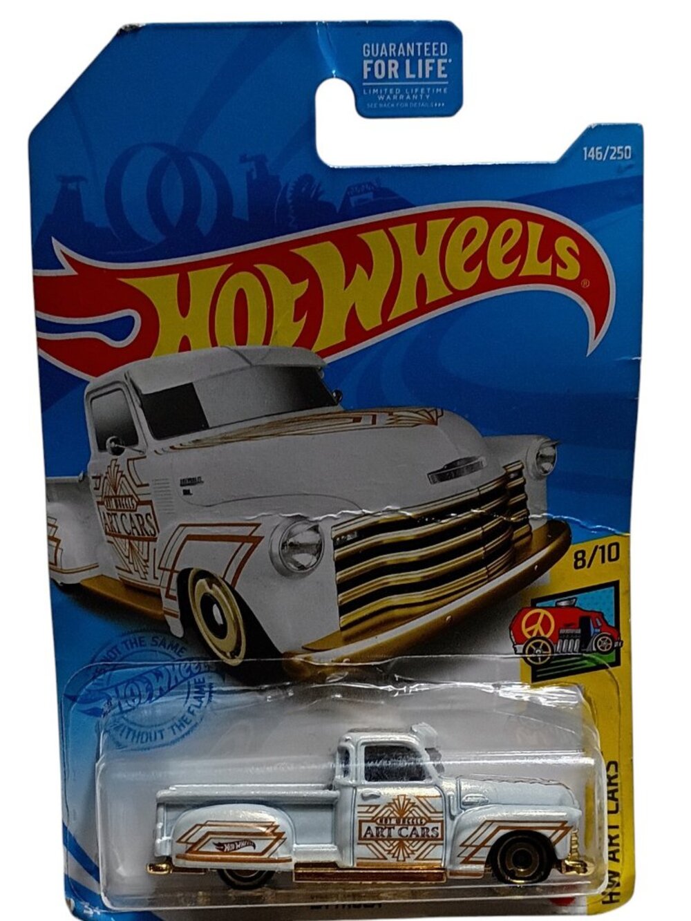 Hot Wheels La Troca Pickup Truck 146/250 Hw Art Cars Light Blue Gold
